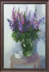 Картина. Анастасия Голубцова. Люпины. Холст, масло. 60х40 см. Авторская живопись.