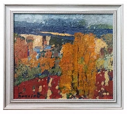 Картина. Юрий Болотов. Первые всполохи. Холст, масло. 35х40 см. Авторская живопись