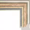 Рама багетная 60x80 для картин и зеркал - 5,2 см, классическая, пластиковая, с креплением, М-4-4