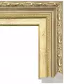 Рама багетная 30x60 для картин и зеркал, золотая - 5,8 см, классическая, пластиковая, с креплением, 59-14