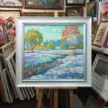 Картина. Сулеков Юрий Весна, оргалит, масло, 61х67. Авторская живопись.