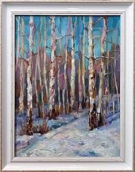 Картина. Никколова И.А. Ясный день. Холст, масло. 40х30 см. Авторская живопись. 
