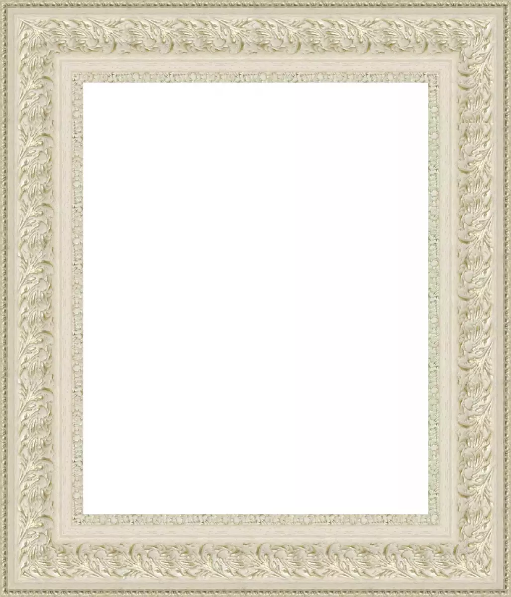 Рама багетная 80x120 для картин и зеркал, белая - 9,5 см, классическая, пластиковая, с креплением, 920-738