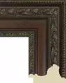 Рама багетная 40x50 для картин и зеркал, коричневая - 8,5 см, классическая, пластиковая, с креплением, 844-950