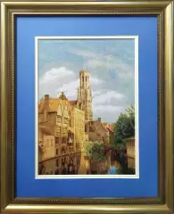 Гобелен в раме. Брюгге. 49х40 см