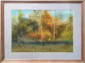 Картина. Виктория Винокурова Летний день, бумага, акварель, 30х40 см. Авторская живопись.