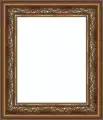 Багетная рама 55x60 для картин и зеркал, ширина - 9,9 см, классическая, пластиковая, с креплением, 157-18
