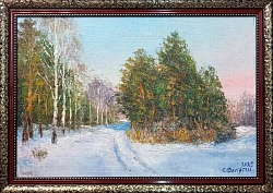Картина. Стефан Домусчи.Последние лучи. Холст, картон, масло. 40х60 см. Авторская живопись. 