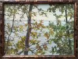 Картина. Петрова М. Осенний день, картон, масло 30х40 см. Авторская живопись