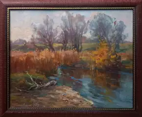 Картина. Александр Поплавский. Осенний этюд. Холст, масло. 40х50 см. Авторская живопись.