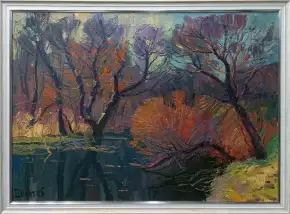 Картина. Юрий Болотов. Весенний денек. Холст, масло. 50х70 см. Авторская живопись.