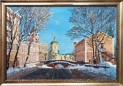 Картина. Виталий Мартыненко. Каменный мост. Холст, масло. 40х60 см. Авторская живопись.