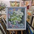 Картина. Галина Соловьёва. Черемуха. Холст, масло. 60х50см. Авторская живопись.