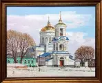 Картина. Виталий Мартыненко. Покровская церковь. Холст, масло. 40х50 см. Авторская живопись.