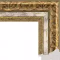 Рама багетная 40x60 для картин и зеркал - 5,4 см, классическая, пластиковая, с креплением, без стекла, М-27-1
